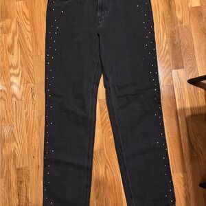 Black Studded Jeans